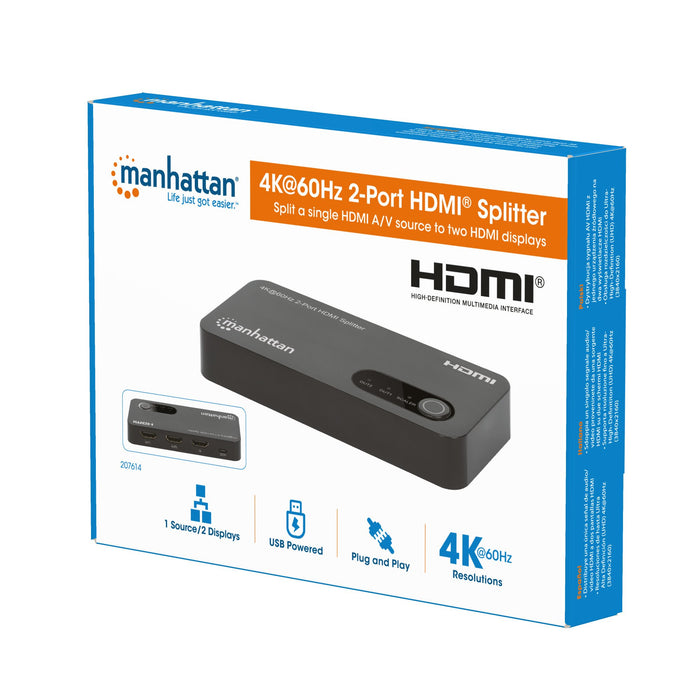 EAN 0766623207614 - Manhattan 207614 divisor de video HDMI 2x HDMI imagen 9