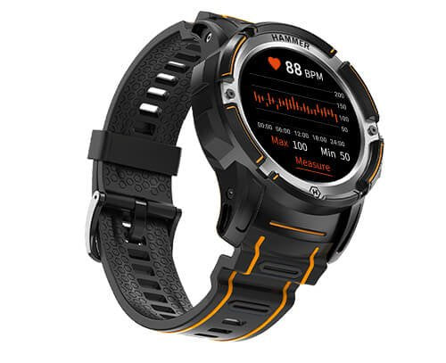 EAN 5902983620709 - myPhone HAMMER Watch Plus 3,43 cm (1.35") AMOLED Digital 390 x 390 Pixeles Pantalla táctil Negro, Naranja imagen 2