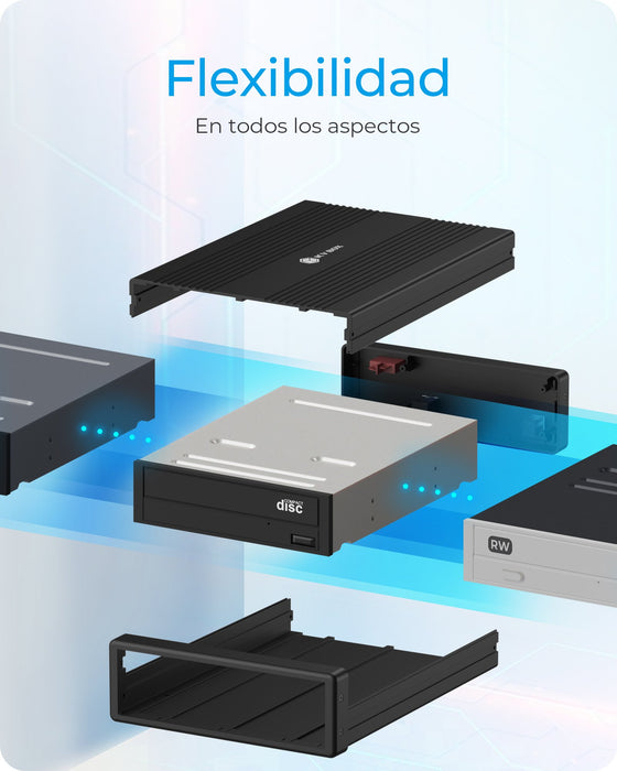 EAN 4250078172888 - ICY BOX IB-525-U3 Caja para disco ODD 13,3 cm (5.25") SATA III Negro imagen 5