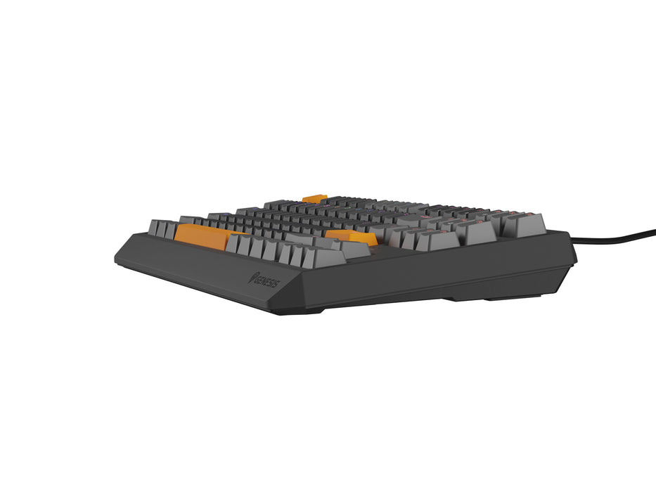 EAN 5901969443318 - GENESIS Thor 230 TKL teclado Juego USB + RF Wireless + Bluetooth QWERTY Negro, Gris, Naranja imagen 9