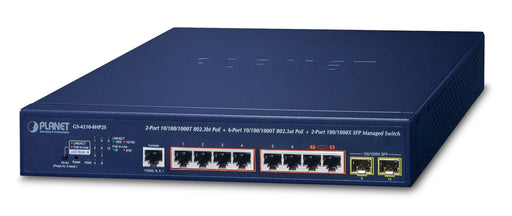 EAN 4711605284967 - PLANET IPv6/IPv4, 2-Port Gestionado L2/L4 Gigabit Ethernet (10/100/1000) Energía sobre Ethernet (PoE) 1U  imagen 1