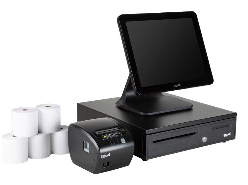 EAN 2520022417498 - iggual IGG319635pack80 N100 Todo-en-Uno 38,1 cm (15") 1024 x 768 Pixeles Pantalla táctil Negro imagen 3