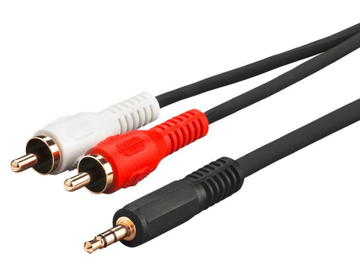 EAN 5705965854853 - Microconnect AUDLC2G cable de audio 1,5 m 3,5mm 2 x RCA Negro imagen 1