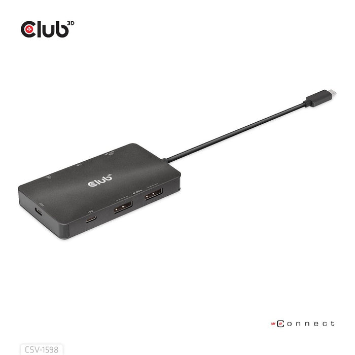 EAN 8719214472528 - CLUB3D CSV-1598 base para portátil y replicador de puertos USB 3.2 Gen 2 (3.1 Gen 2) Type-C Negro imagen 3