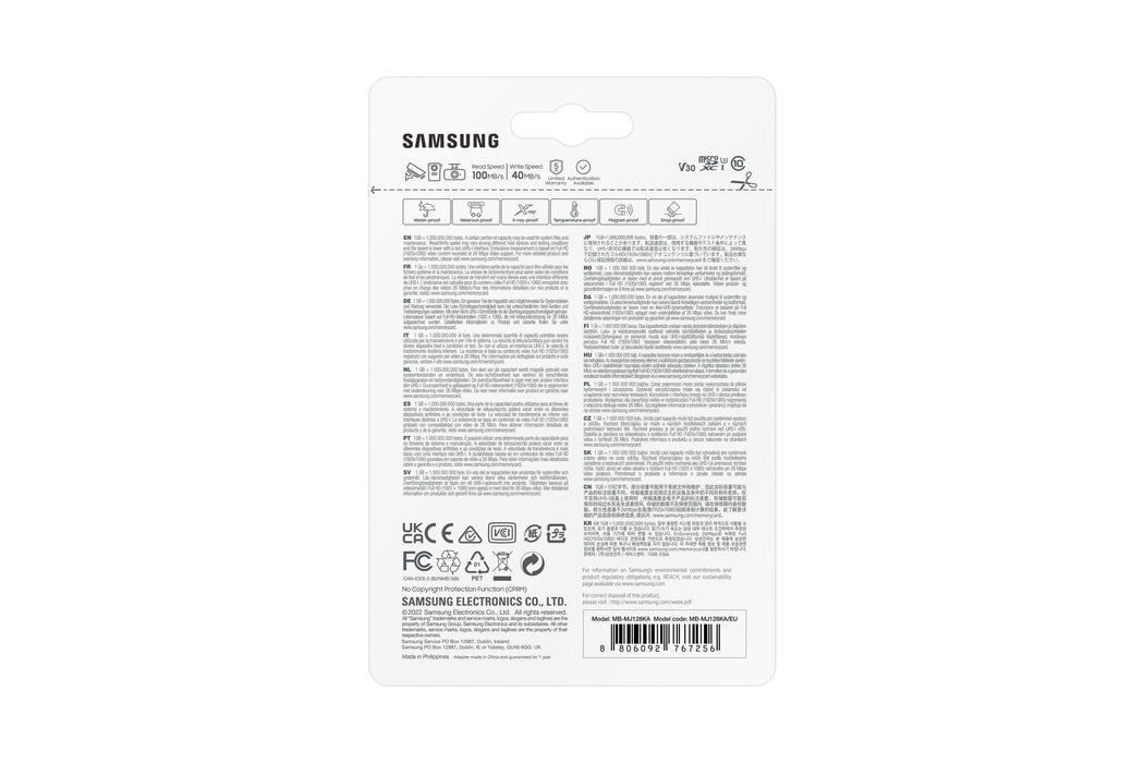 EAN 8806092767256 - Samsung MB-MJ128K 128 GB MicroSDXC UHS-I Clase 10 imagen 9