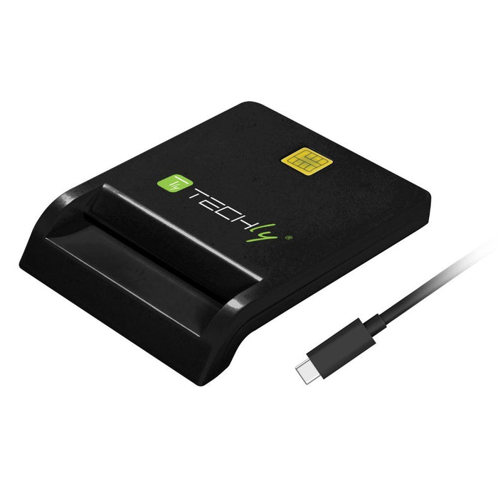 EAN 8051128108521 - Techly I-CARD CAM-USB2TYC lector de tarjeta inteligente Interior USB USB 2.0 Negro imagen 1