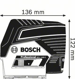EAN 3165140865579 - Bosch GCL 2-50 C Nivel de línea/punto 20 m 650 nm (<1 mW) imagen 5