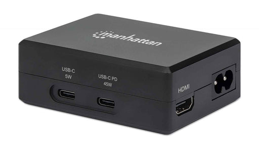 EAN 0766623130554 - Manhattan 130554 base para portátil y replicador de puertos USB 3.2 Gen 1 (3.1 Gen 1) Type-C Negro imagen 1