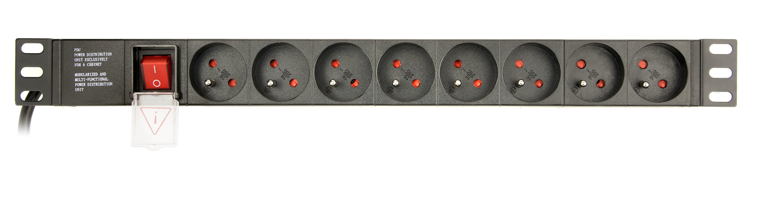 EAN 8716309116794 - Gembird EG-PDU-014-FC14 unidad de distribución de energía (PDU) 8 salidas AC 1U Negro imagen 3