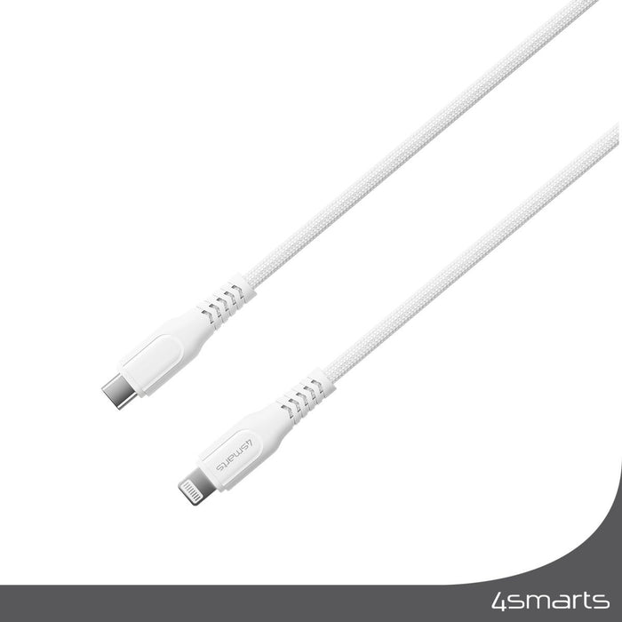 EAN 4252011905928 - 4smarts 465592 cable de conector Lightning 1,5 m Plata, Blanco imagen 4