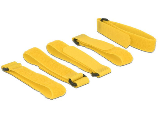 EAN 4043619187089 - DeLOCK 18708 velcro Amarillo 5 pieza(s) imagen 1