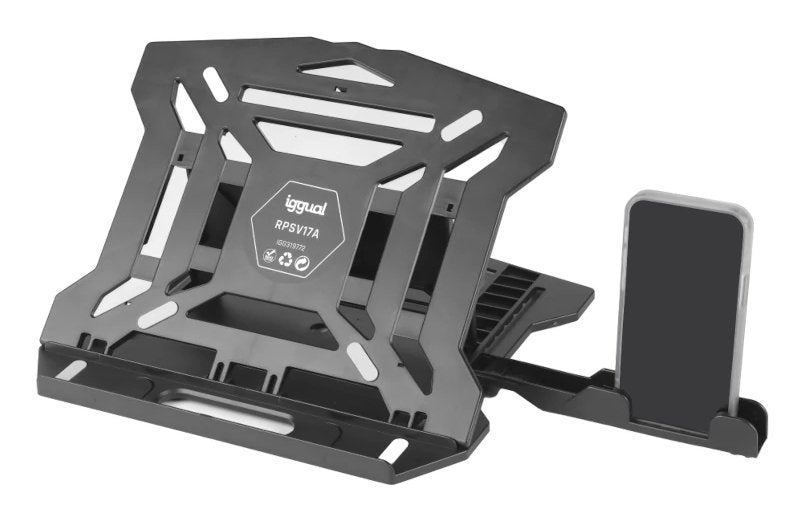 EAN 8435364319772 - iggual RPSV17A Soporte para ordenador portátil Negro 43,2 cm (17") imagen 1
