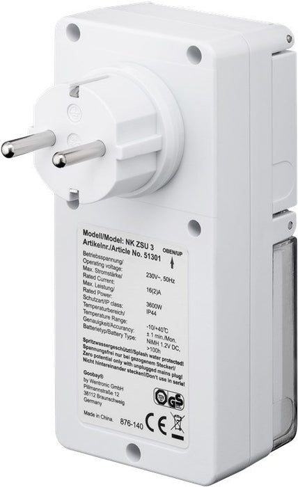 EAN 4040849513015 - Goobay 51301 contador eléctrico Blanco Programador eléctrico diario/semanal imagen 4