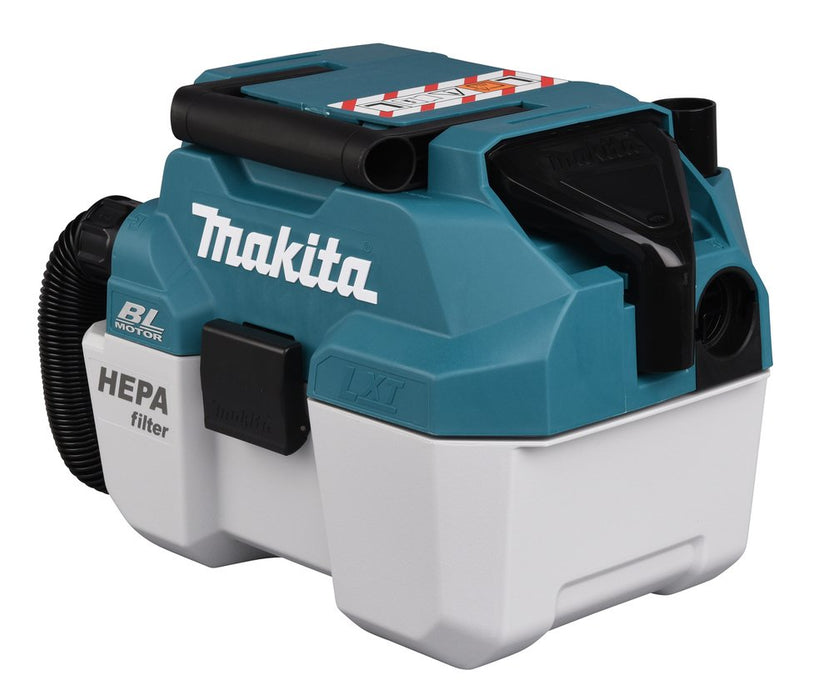 EAN 0088381729987 - Makita DVC750LZX3 aspiradora 7,5 L Aspiradora de tambor Seca y húmeda Sin bolsa imagen 4