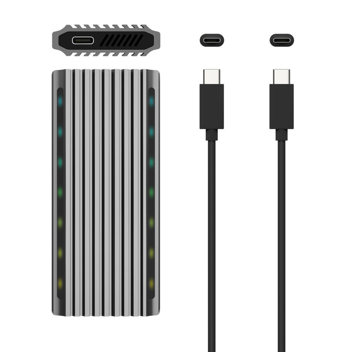 EAN 8436574706369 - AISENS ASM2-RGB011GR caja para disco duro externo Caja externa para unidad de estado sólido (SSD) imagen 5