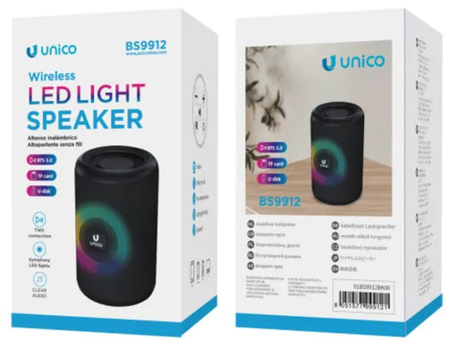 EAN 8051577999121 - UNICO BS9912 altavoz portátil o de fiesta Negro 3 W imagen 2