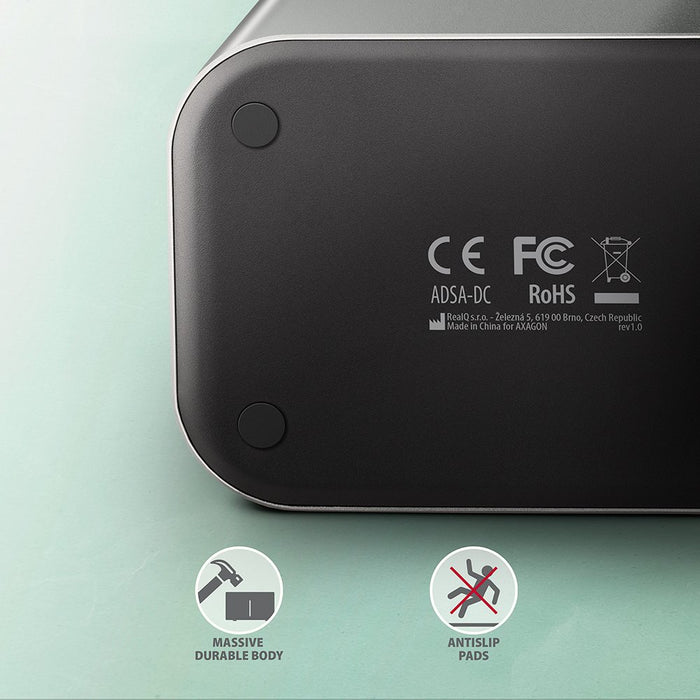 EAN 8595247907707 - Axagon AXG ADSA-DC - Docking- und Kopierstation 2x 2.5''/3.5'' SATA USB 3.0 - Digital/Daten USB 3.2 Gen 1 imagen 8