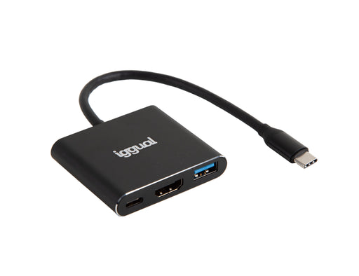 EAN 8435364318461 - iggual IGG318461 base para portátil y replicador de puertos USB 3.2 Gen 1 (3.1 Gen 1) Type-C Negro imagen 1