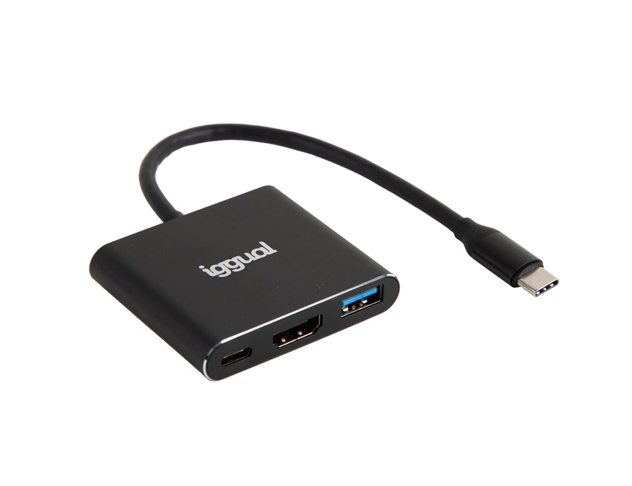 EAN 8435364318461 - iggual IGG318461 base para portátil y replicador de puertos USB 3.2 Gen 1 (3.1 Gen 1) Type-C Negro imagen 1