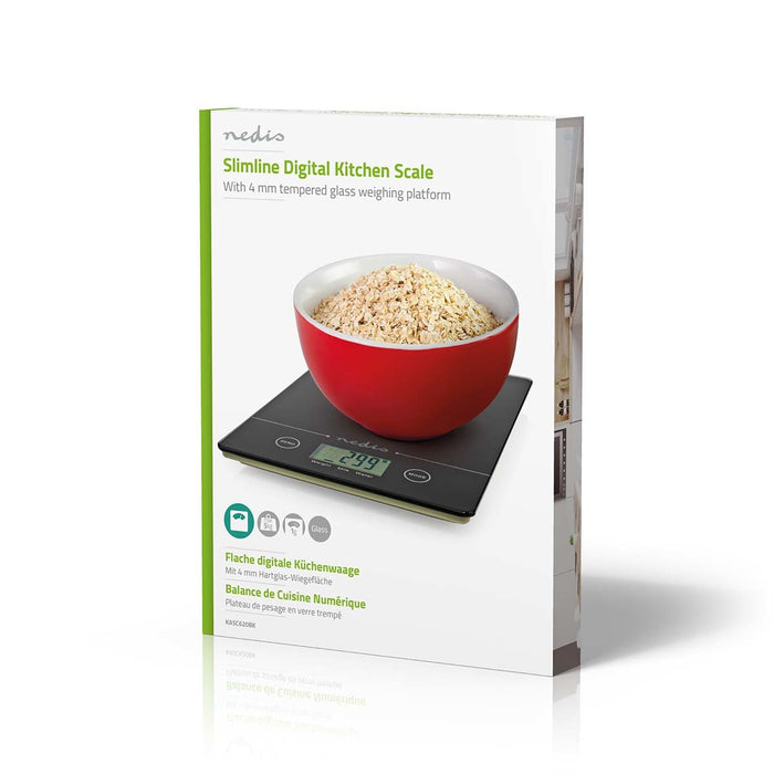 EAN 5412810408788 - Nedis KASC620BK báscula de cocina Negro Encimera Rectángulo Báscula electrónica de cocina imagen 10