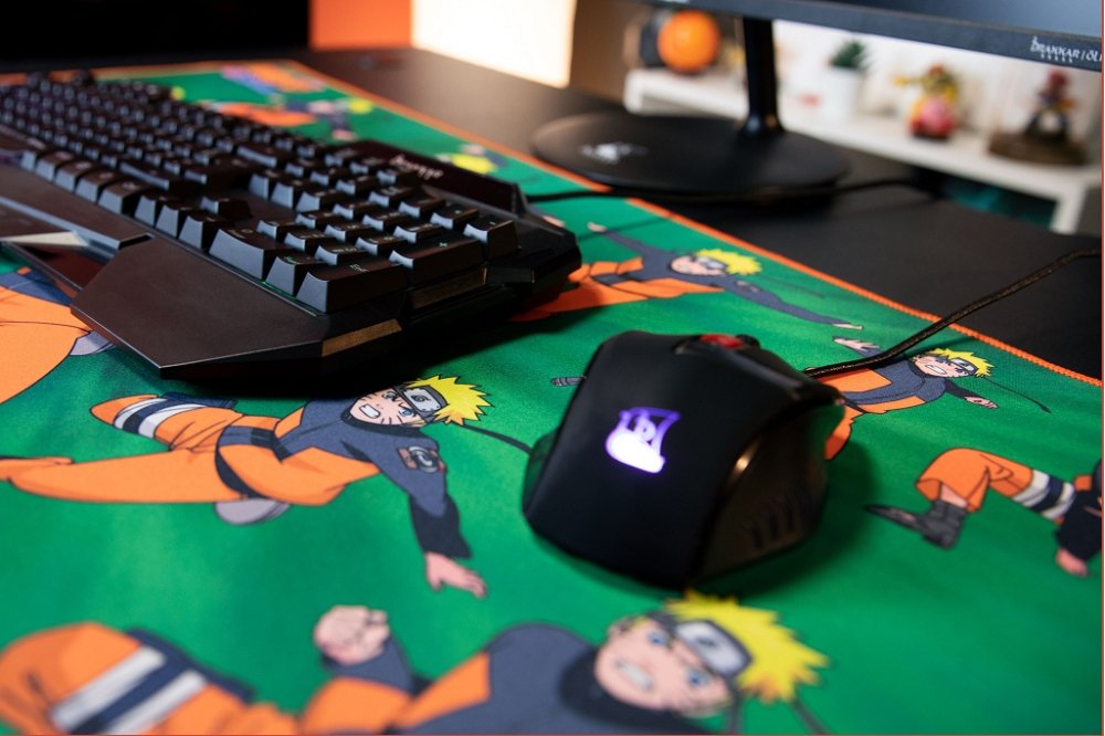 EAN 3328170287364 - Konix Naruto KX MOUSEPAD XXL GREEN Alfombrilla de ratón para juegos Multicolor imagen 5