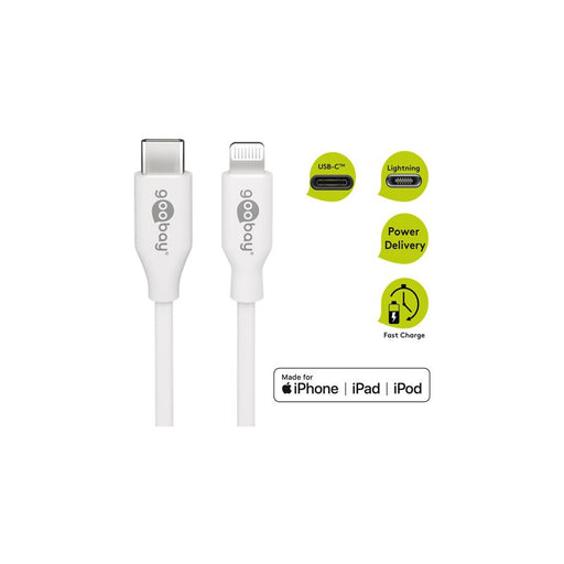 EAN 4040849394461 - Goobay 39446 cable de conector Lightning 1 m Blanco imagen 2