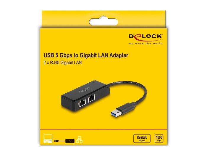 EAN 4043619641949 - DeLOCK 64194 adaptador y tarjeta de red Ethernet 5000 Mbit/s imagen 2