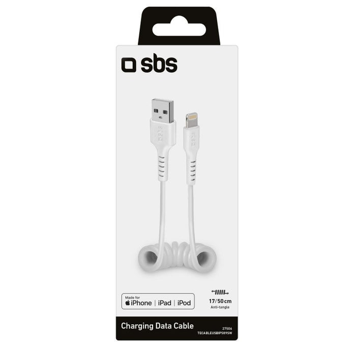 EAN 8018417327506 - SBS TECABLEUSBIP589SW cable de conector Lightning Blanco imagen 2