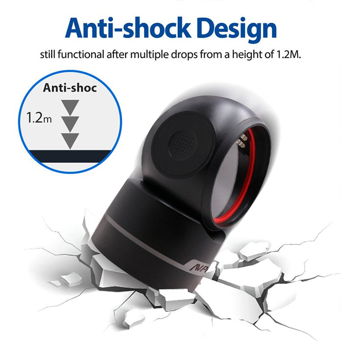 EAN 0646680753210 - AVPos AVP-M680-2D lector de código de barras Lector de códigos de barras fijo 1D/2D CMOS Negro imagen 10