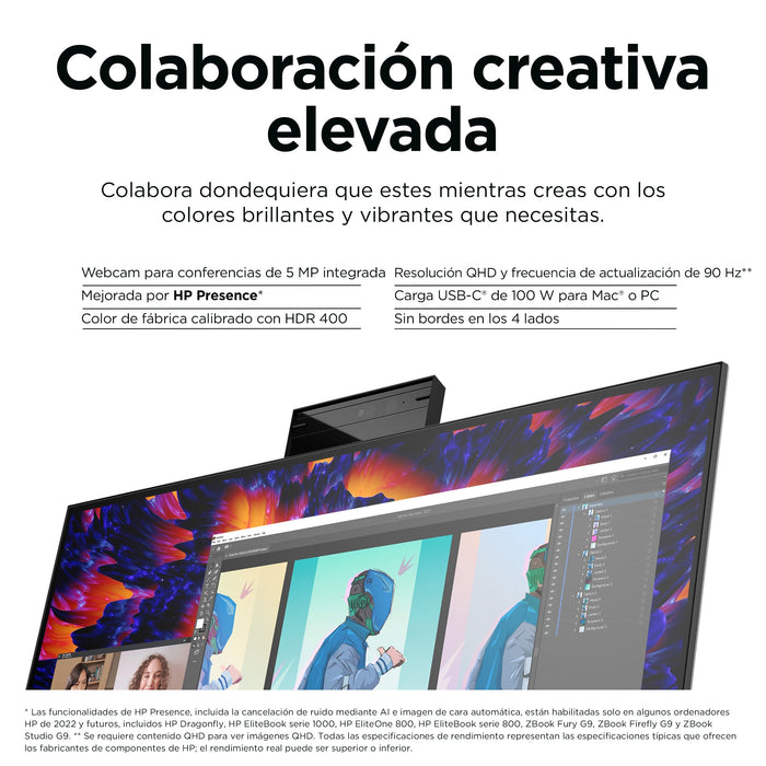 EAN 5715063348888 - HP Z24m G3 QHD Conferencing Display pantalla para PC 60,5 cm (23.8") 2560 x 1440 Pixeles Quad HD LCD Plat imagen 8