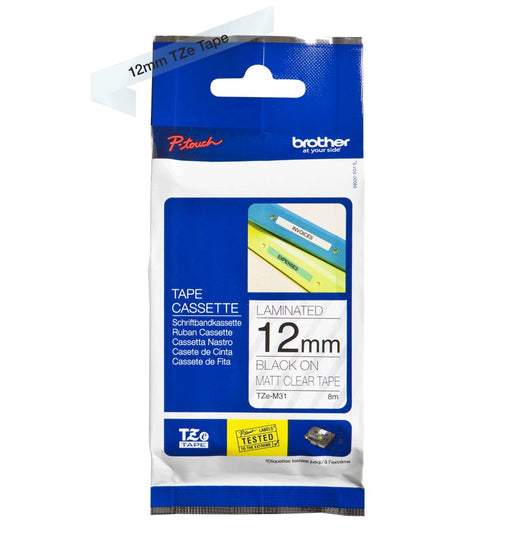 EAN 4977766691383 - Brother TZE-M31 cinta para impresora de etiquetas Negro sobre transparente imagen 2