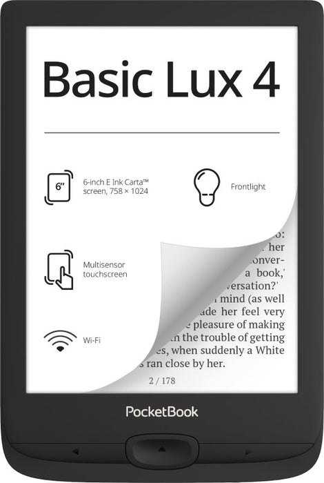 EAN 7640152093968 - PocketBook Basic Lux 4 lectore de e-book Pantalla táctil 8 GB Wifi Negro imagen 1