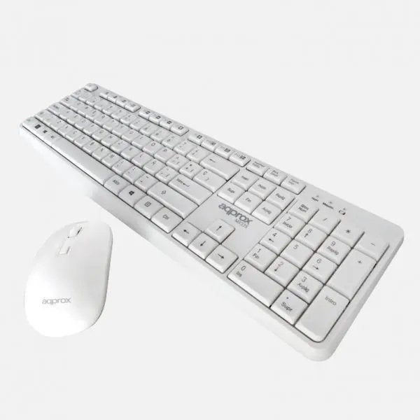 EAN 8435099528210 - Approx APPMX335W teclado Ratón incluido Universal RF inalámbrico QWERTY Español Blanco imagen 4