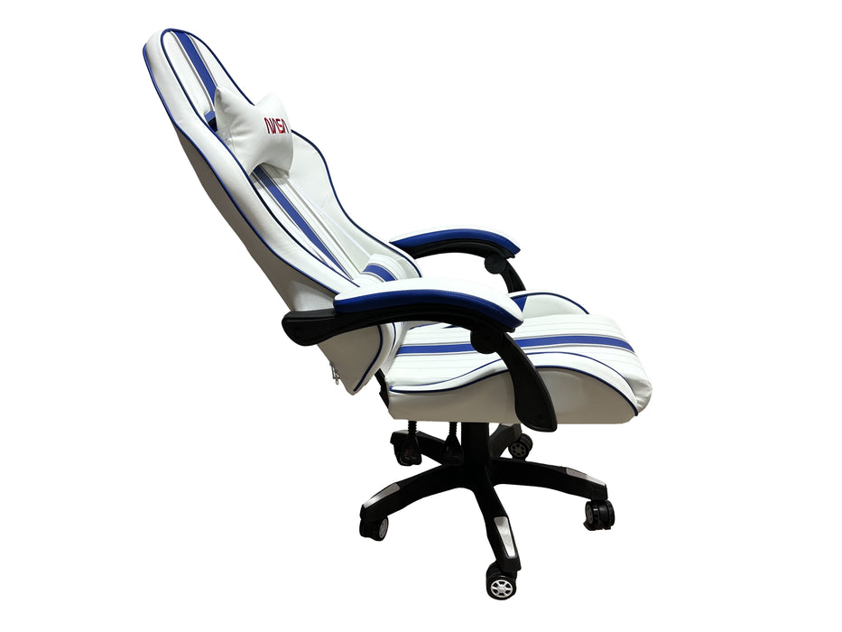 EAN 4895232705627 - NASA AT012BIS-WB silla para videojuegos Butaca para jugar Asiento acolchado Azul, Blanco imagen 2