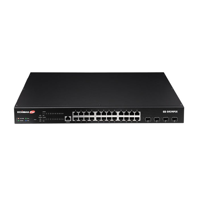EAN 4717964703743 - Edimax GS-5424PLX switch Gestionado L2 Gigabit Ethernet (10/100/1000) Energía sobre Ethernet (PoE) 1U Neg imagen 1