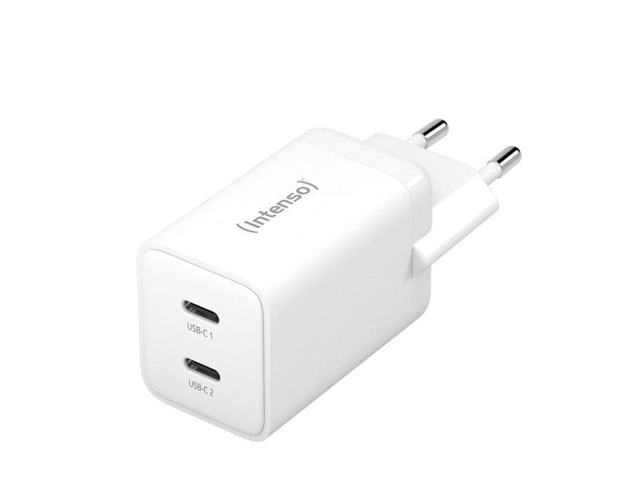 EAN 4034303033348 - Intenso POWER ADAPTER 2XUSB-C GAN/7804012 Universal Blanco Corriente alterna Carga rápida Interior imagen 1
