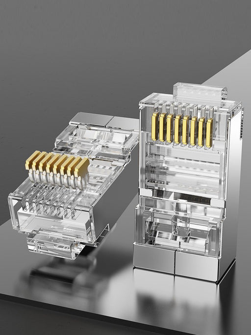 EAN 6922794744172 - Vention IDCR0-100 conector RJ-45 Plata, Transparente imagen 2