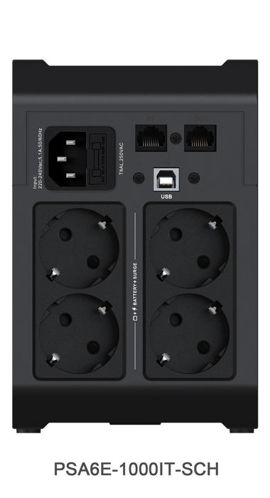 EAN 767041045062 - Vertiv PSA6E-1000IT-SCH sistema de alimentación ininterrumpida (UPS) Línea interactiva 1 kVA 525 W 4 salid imagen 3