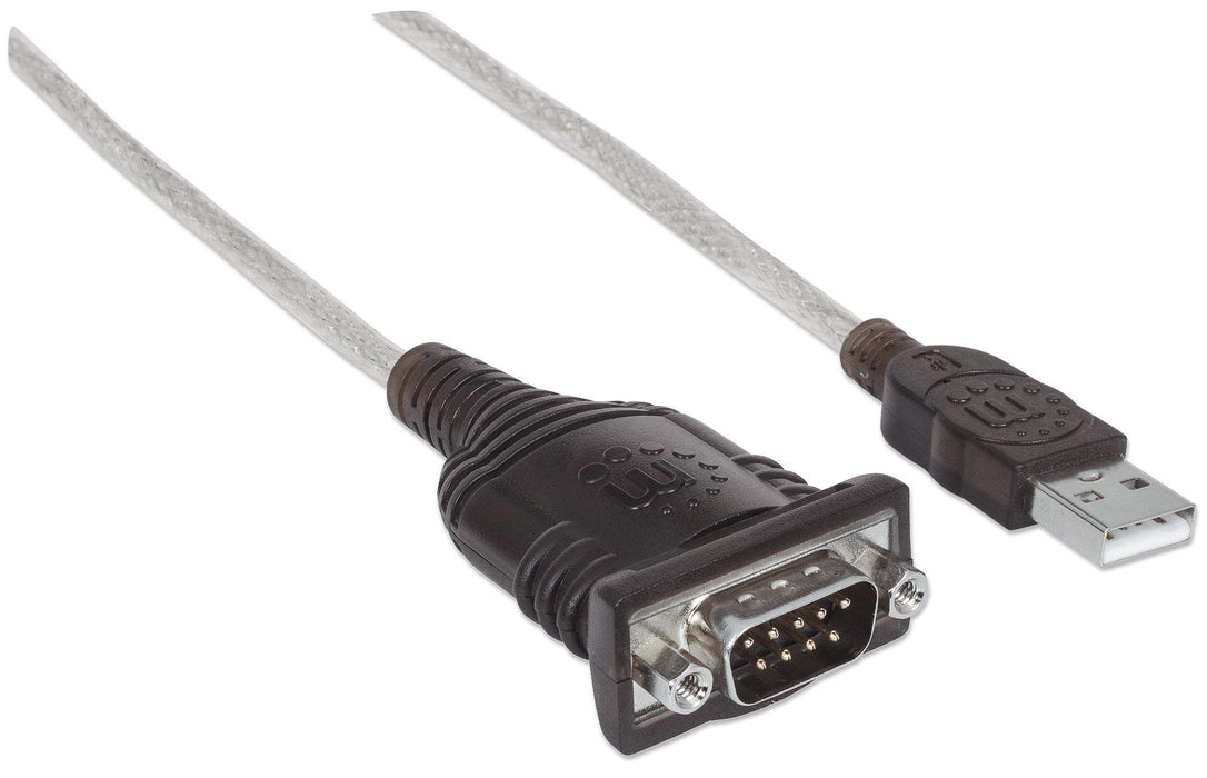 EAN 0766623151801 - Manhattan 151801 cable de serie Plata 0,45 m USB A Serial/COM/RS232/DB9 imagen 2