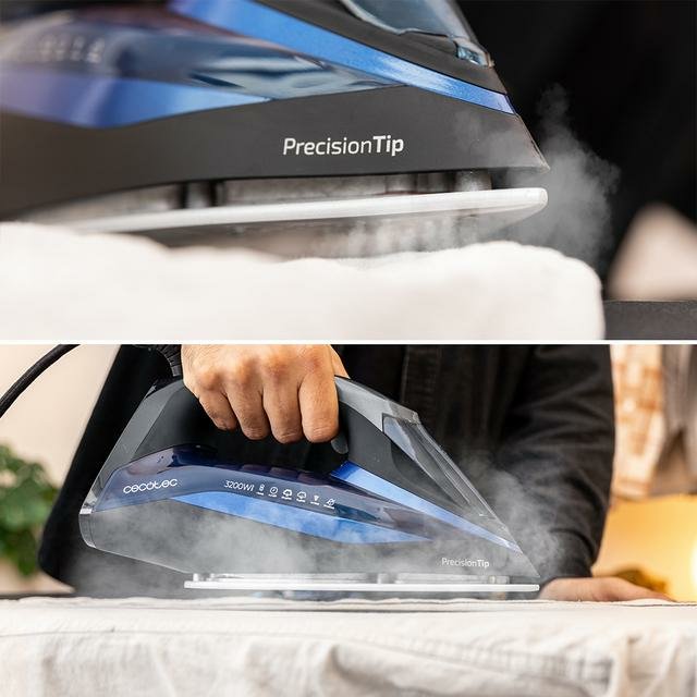 EAN 8435484018777 - Cecotec IronHero 3200 Double Steam i-Pump Plancha a vapor 3200 W Negro, Azul oscuro imagen 7