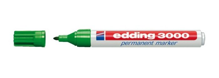EAN 4004764007998 - Edding 3000 marcador permanente Verde 10 pieza(s) imagen 1