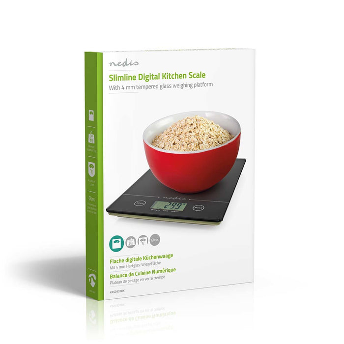 EAN 5412810408788 - Nedis KASC620BK báscula de cocina Negro Encimera Rectángulo Báscula electrónica de cocina imagen 11