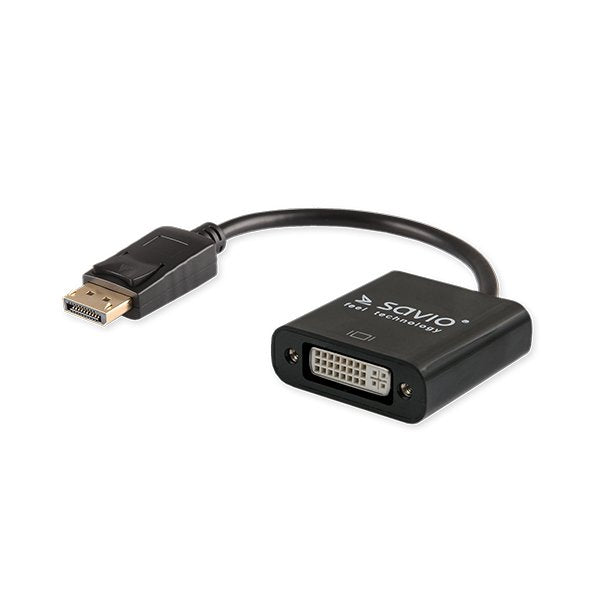 EAN 5901986044741 - Savio CL-90/B Adapter Display Port do VGA 0,2 m DisplayPort VGA (D-Sub) imagen 1
