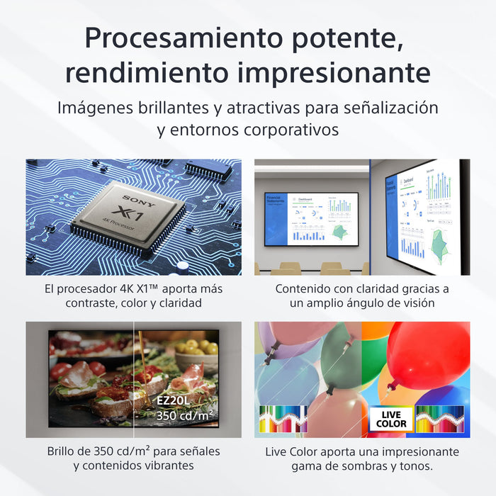 EAN 4548736156241 - Sony FW-65EZ20L pantalla de señalización Pantalla plana para señalización digital 165,1 cm (65") LCD Wifi imagen 4