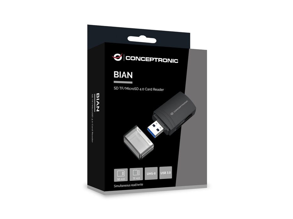 EAN 4015867238561 - Conceptronic BIAN06B lector de tarjeta USB 3.2 Gen 1 (3.1 Gen 1) Type-A Negro imagen 6