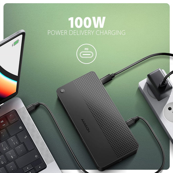 EAN 8595247908421 - Axagon HMC-U4 base para portátil y replicador de puertos Alámbrico USB4 Negro imagen 10