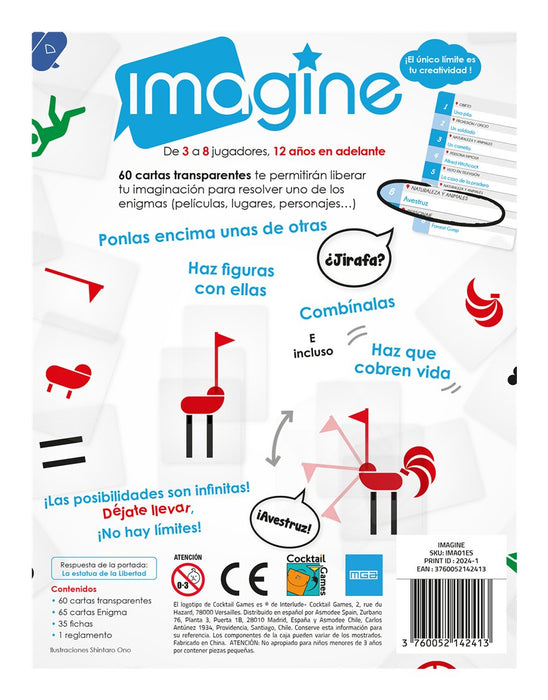 EAN 3760052142413 - Asmodee IMA01ES juego de tablero 30 min Juego de mesa imagen 4