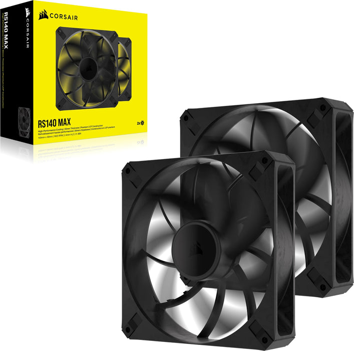 EAN 0840006679141 - Corsair RS140 MAX Carcasa del ordenador Ventilador 14 cm Negro 2 pieza(s) imagen 6
