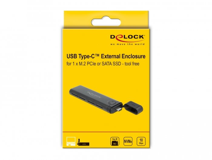 EAN 4043619426355 - DeLOCK 42635 caja para disco duro externo Caja externa para unidad de estado sólido (SSD) Negro imagen 3