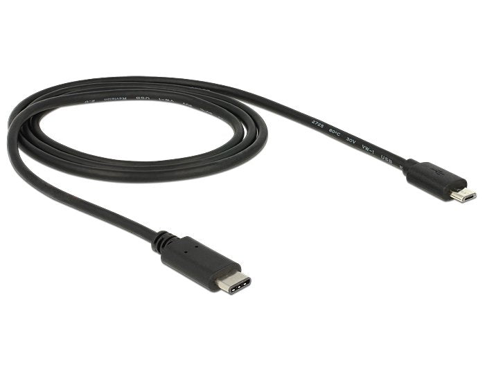 EAN 4043619836024 - DeLOCK 83602 cable USB USB 2.0 1 m USB C Micro-USB B Negro imagen 2